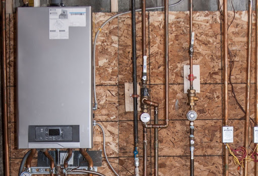 A tankless water heater.